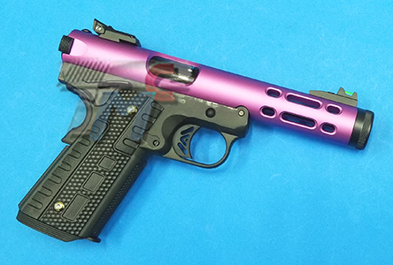 WE Galaxy 1911 GBB Airsoft (Purple Slide / Black Frame) - Click Image to Close